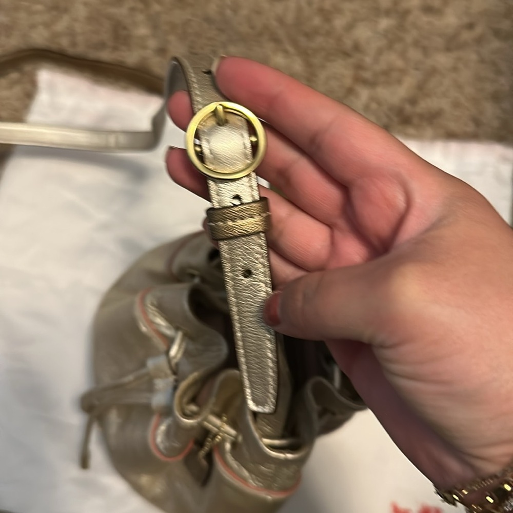 Coach Leather Drawstring Bucket Bag - Picture 8 of 8
